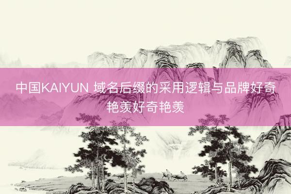 中国KAIYUN 域名后缀的采用逻辑与品牌好奇艳羡好奇艳羡